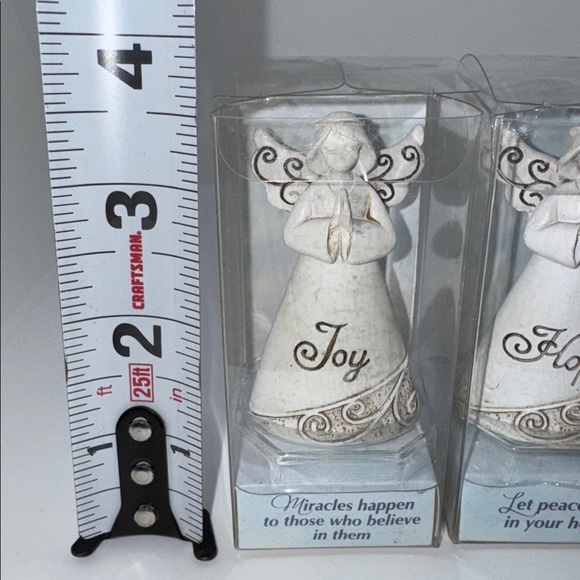 Ganz SET 3 Angel Figurines Joy Hope & Peace Holiday Christmas Decor Gifts - Picture 9 of 9